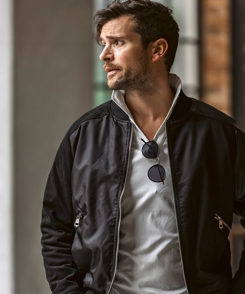 [1piu1uguale3 RELAX] блузон S черный мужской 