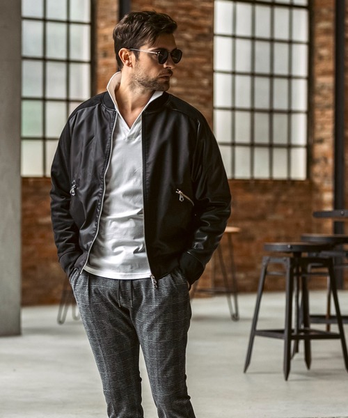 [1piu1uguale3 RELAX] блузон S черный мужской 