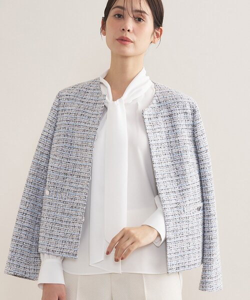 INDIVI（インディヴィ） ブラウス シャツ 「セレモニー／洗える