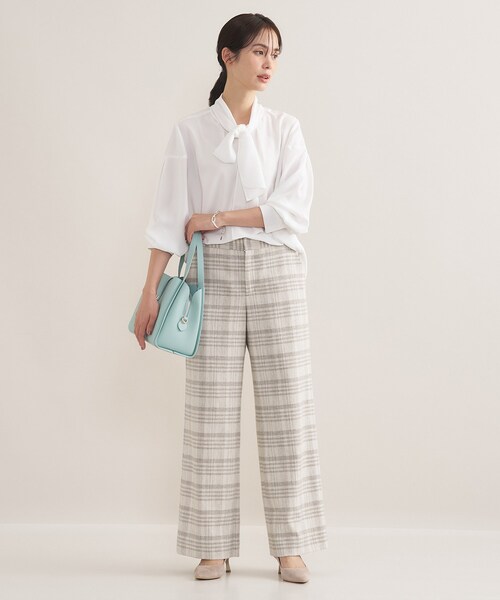 INDIVI（インディヴィ） ブラウス シャツ 「セレモニー／洗える