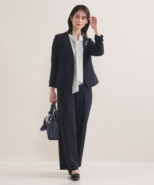 INDIVI（インディヴィ） ブラウス シャツ 「セレモニー／洗える