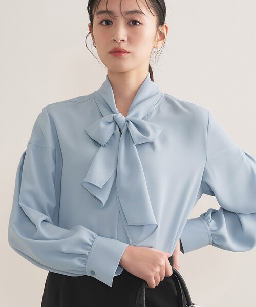 INDIVI（インディヴィ） ブラウス シャツ 「セレモニー／洗える