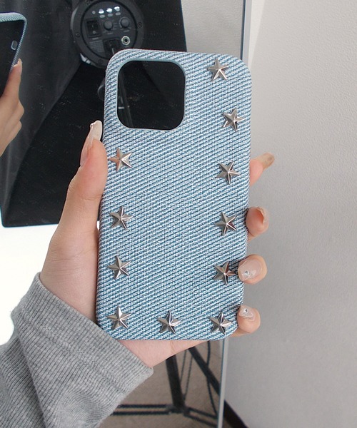 スマホケース 星型スタッズ スターリベット iPhoneケース iPhone14