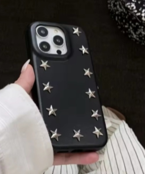 スマホケース 星型スタッズ スターリベット iPhoneケース iPhone14