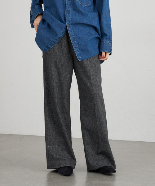 IENA（イエナ） パンツ 「追加」ウォッシャブル ツイードイージー