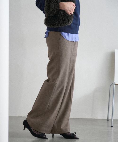 IENA（イエナ） パンツ 「追加」ウォッシャブル ツイードイージー