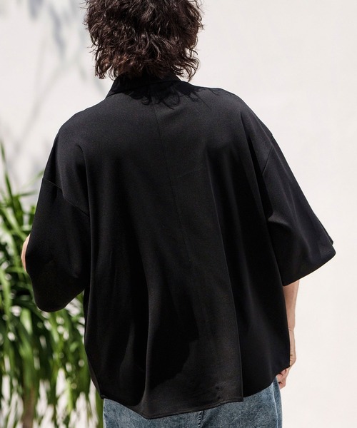 「CAMBIO」 半袖シャツ LL ブラック メンズ_画像3