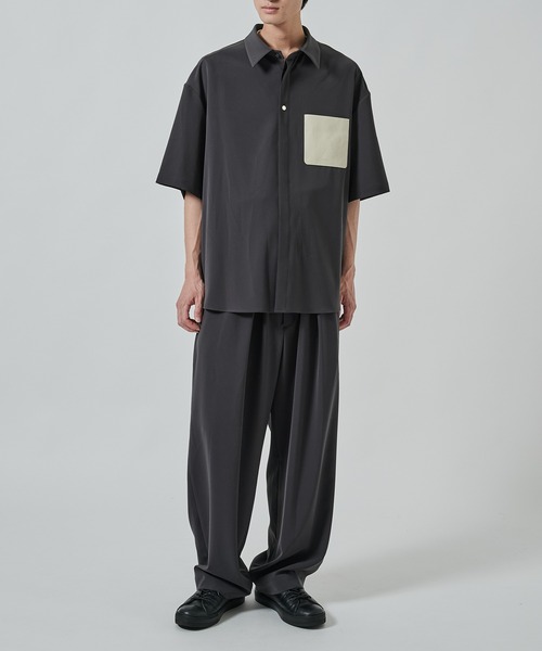 【タグ付き/未使用に近い】CULLNIシャツ CULLNI（クルニ） シャツ CULLNI for DAKS LONDON Front Zip Shirt
