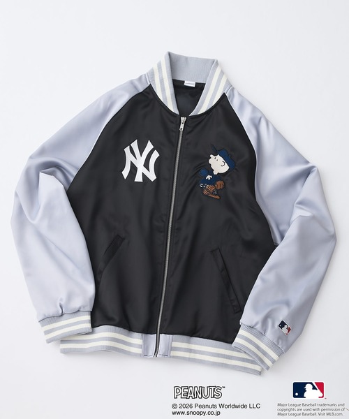 PEANUTS スカジャン 「PEANUTS×MLB」オリジナルデザイン 和柄
