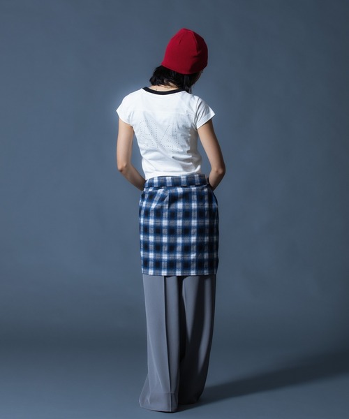 X-girl（エックスガール） tシャツ 半袖 STUDDED NUMBER S/S BABY TEE