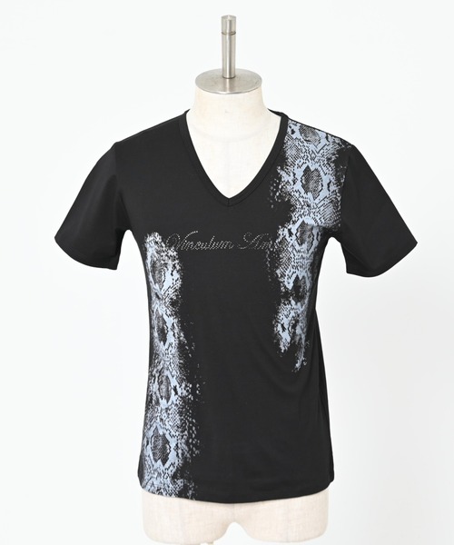 y2k fuga 女体プリント　Vネック　カットソー FUGA（Tシャツ⁄カットソー(半袖⁄袖なし)）のフリマアイテム一覧 y2k
