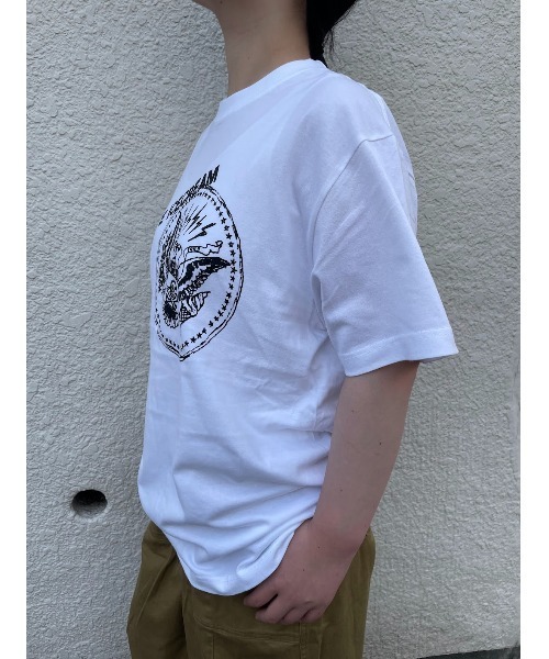 「WORLD WIDE LOVE!」 半袖Tシャツ 1 ラベンダー レディース_画像5