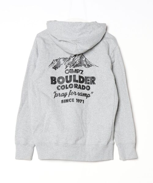 「CAMP7」 プルオーバーパーカー MEDIUM ヘザーグレー メンズ_画像2