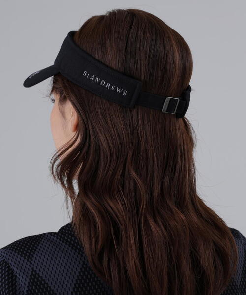 St ANDREWS サンバイザー 「St ANDREWS」ツイルロゴバイザー メンズ
