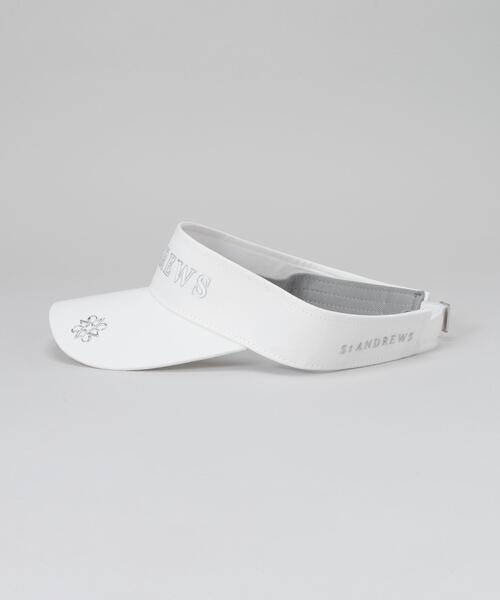 St ANDREWS サンバイザー メンズ 「St ANDREWS」ツイルロゴバイザー