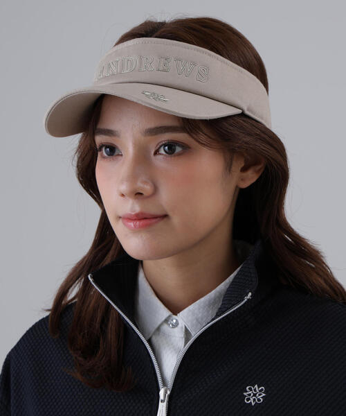 St ANDREWS サンバイザー 「St ANDREWS」ツイルロゴバイザー メンズ