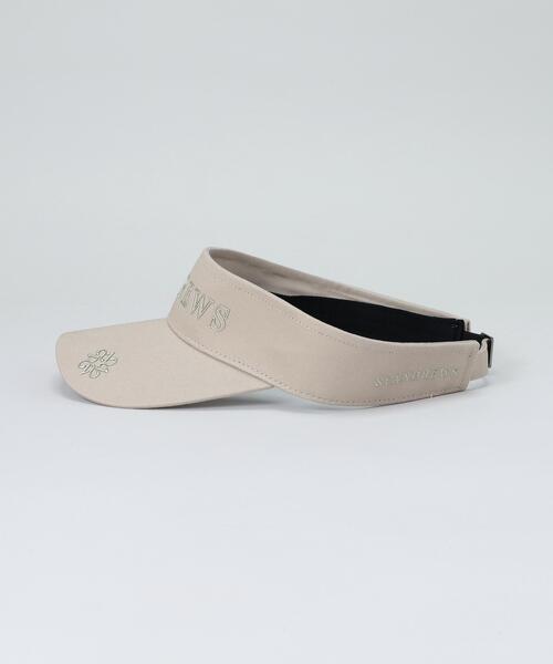 St ANDREWS サンバイザー メンズ 「St ANDREWS」ツイルロゴバイザー