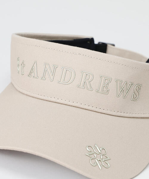 St ANDREWS サンバイザー 「St ANDREWS」ツイルロゴバイザー メンズ