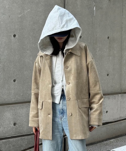 【希少】PENDLETON スエード 豚革 カバーオール シャツ ジャケット ホームアイホーム ワークシャツ シャツジャケット カバーオール メンズ