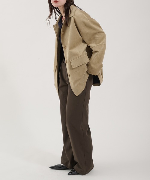【希少】PENDLETON スエード 豚革 カバーオール シャツ ジャケット Perushu カバーオール Faux Suede Over Shirt Jacket / フェイク