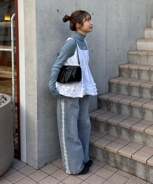 Discoat（ディスコート） ワイドパンツ パンツ 「umm.」サイドレース