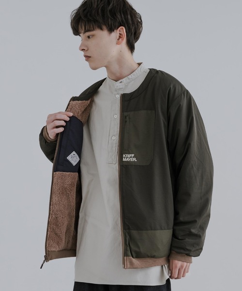 「KRIFF MAYER」 ブルゾン L チャコールグレー メンズ_画像2