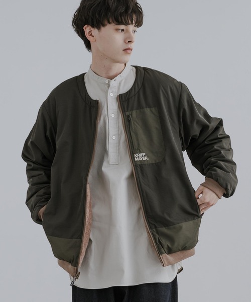 「KRIFF MAYER」 ブルゾン L チャコールグレー メンズ_画像3