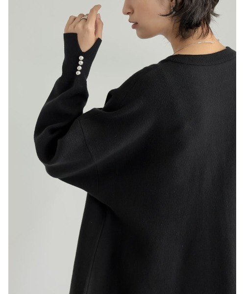 「Re:EDIT」 長袖ニット LARGE ブラック レディース_画像2