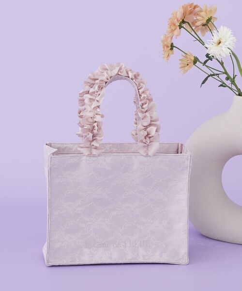 Maison de FLEUR（メゾンドフルール） トートバッグ レースフリル