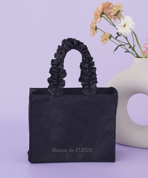 Maison de FLEUR（メゾンドフルール） トートバッグ レースフリル