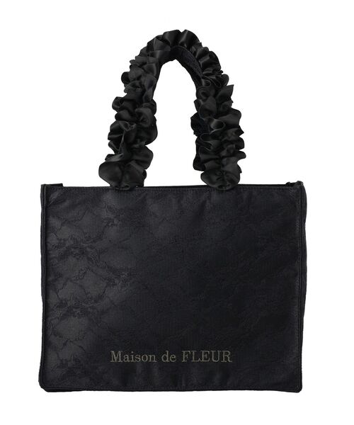 Maison de FLEUR（メゾンドフルール） トートバッグ レースフリル
