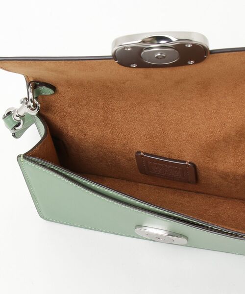 COACH」 ワンポイントショルダーバッグ - グリーン レディース