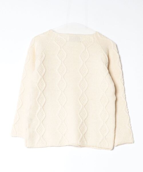 「James Charlotte」 長袖ニット 32 ホワイト レディース_画像2