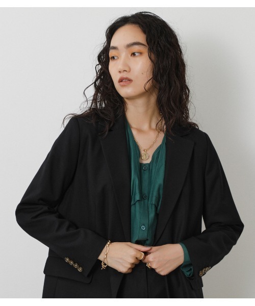 「crie conforto」 テーラードジャケット MEDIUM キャメル レディース_画像5