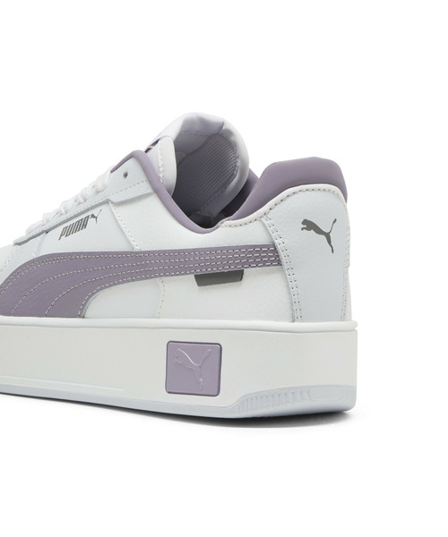 「PUMA」 ローカットスニーカー 22.5cm ホワイト×グレー レディース_画像5