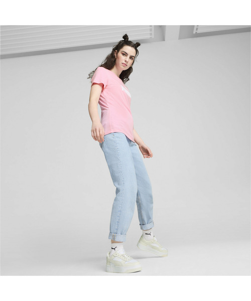 「PUMA」 ローカットスニーカー 22.5cm ホワイト×グレー レディース_画像9