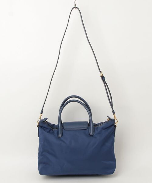 「PRADA」 ハンドバッグ - ネイビー レディースの画像