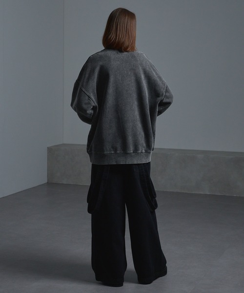 「cussil」 スウェットカットソー X-SMALL ブラック メンズ_画像8