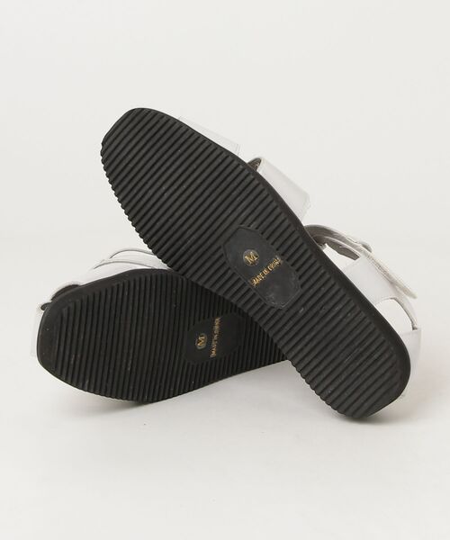 「ATELIER BRUGGE」 フラットサンダル M ホワイト レディース_画像3