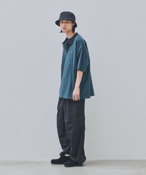 LAKOLE（ラコレ） tシャツ ポンチハーフZIPポロ / 638243 メンズ