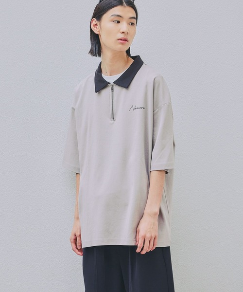 LAKOLE（ラコレ） tシャツ ポンチハーフZIPポロ / 638243 メンズ
