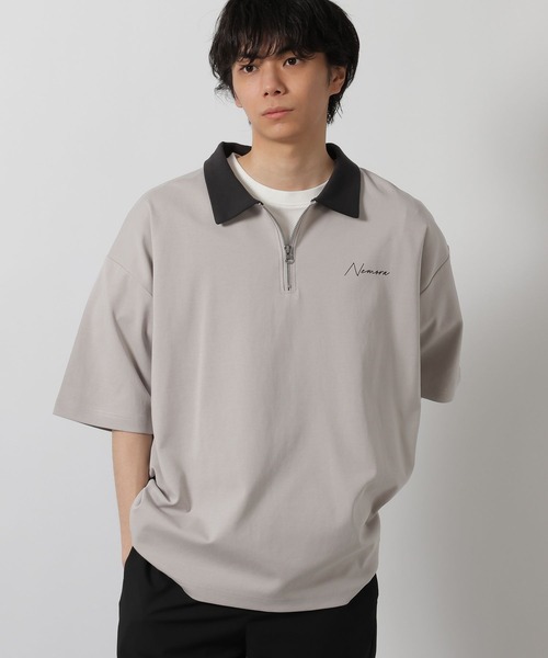 LAKOLE（ラコレ） tシャツ ポンチハーフZIPポロ / 638243 メンズ