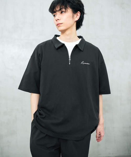 LAKOLE（ラコレ） tシャツ ポンチハーフZIPポロ / 638243 メンズ