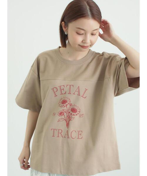 Samansa Mos2（サマンサモスモス） tシャツ 「接触冷感」ミニ裏毛切替