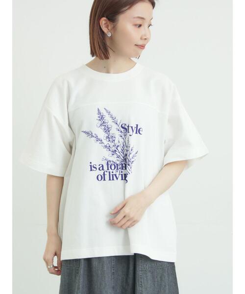 Samansa Mos2（サマンサモスモス） tシャツ 半袖 「接触冷感」ミニ裏毛