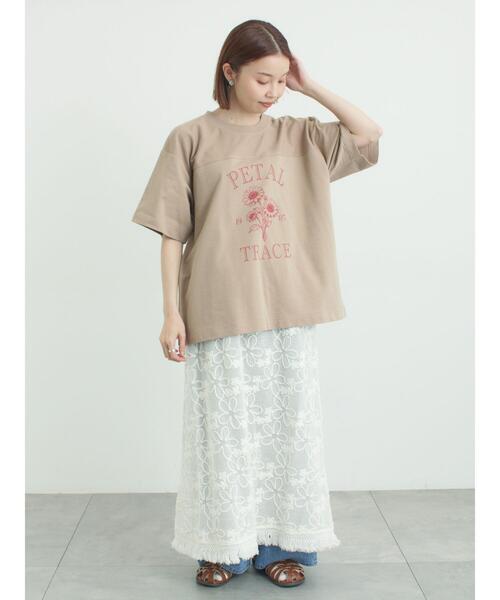 Samansa Mos2（サマンサモスモス） tシャツ 半袖 「接触冷感」ミニ裏毛
