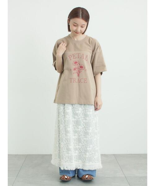 Samansa Mos2（サマンサモスモス） tシャツ 「接触冷感」ミニ裏毛切替