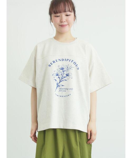Samansa Mos2（サマンサモスモス） tシャツ 半袖 「接触冷感」ミニ裏毛