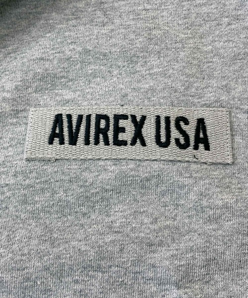 「AVIREX」 ジップアップパーカー L ネイビー メンズ_画像6