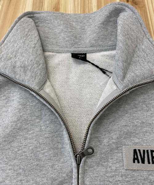 「AVIREX」 ジップアップパーカー L ネイビー メンズ_画像7